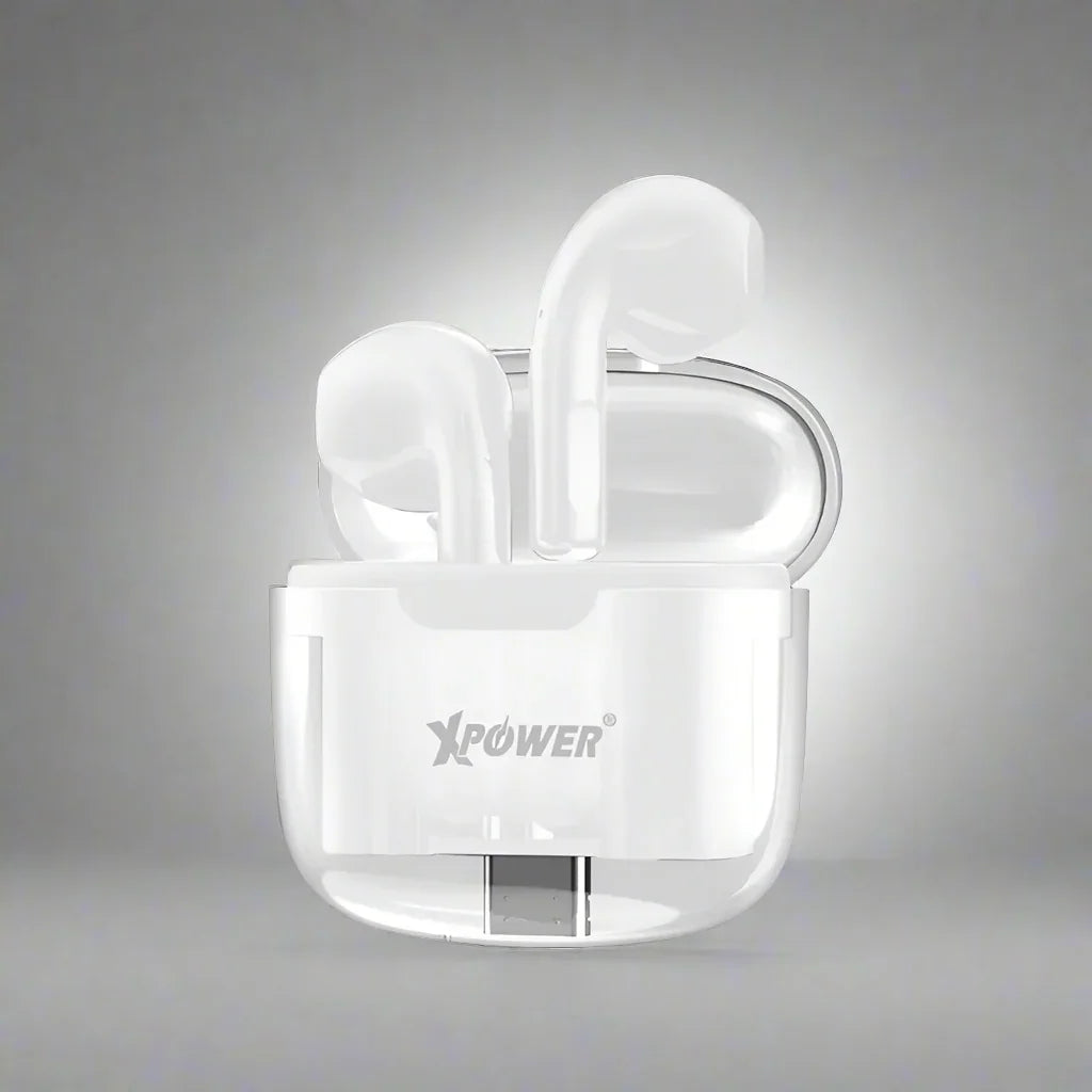 XPower BSE10+ True Wireless Bluetooth 5.3 Earbuds - Transparent White XPower BSE10+ True Wireless Bluetooth 5.3 Earbuds - Transparent White